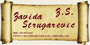 Zavida Strugarević vizit kartica